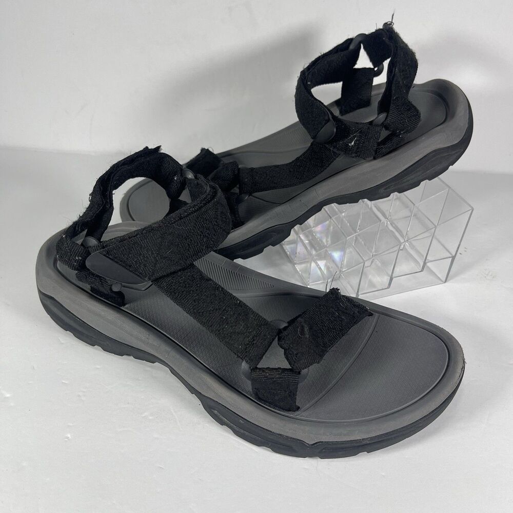 Highland Creek Men's Sport Sandals Black Gray Strappy Outdoor Hiking Shoes11/12